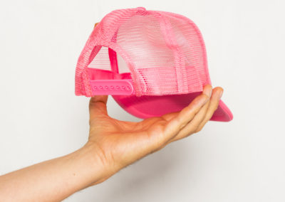 Cap fluo pink — Backside