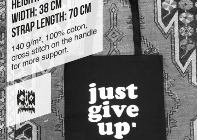 Just give up - tote bag