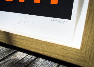 Bek dicht - screen printing - sérigraphie - Giov'