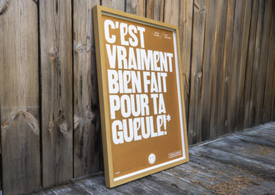 C'est vraiment bien fait pour ta gueule - Bronze et blanc