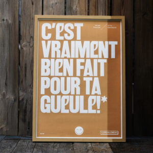 C'est vraiment bien fait pour ta gueule - Bronze et blanc - Giov'