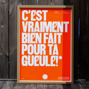 C'est vraiment bien fait pour ta gueule - Rourange et blanc