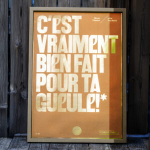 C'est vraiment bien fait pour ta gueule - Bronze mirroir or