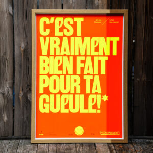 C'est vraiment bien fait pour ta gueule - Rourange et jaune fluo